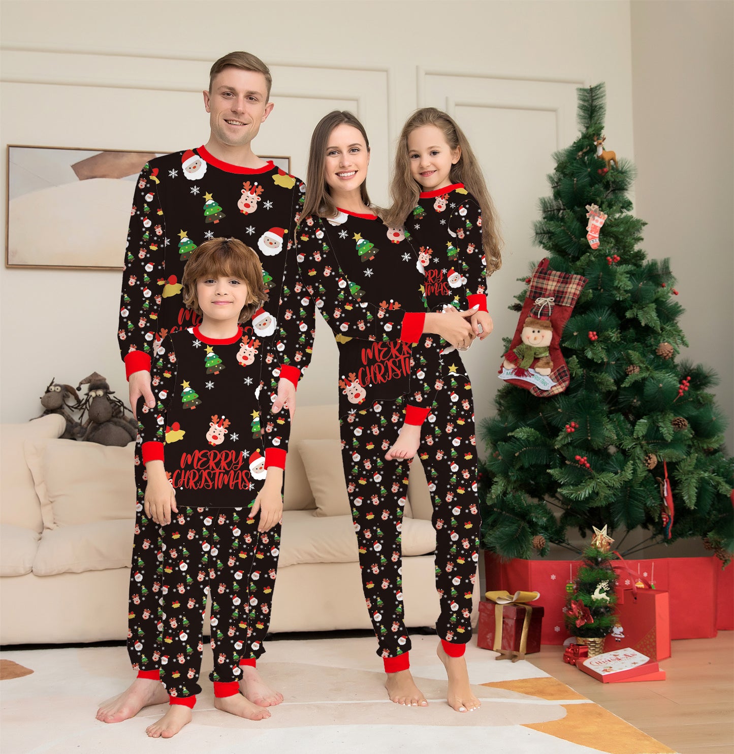 Snuggly Family Matching Christmas Pajamas – Holiday Sleepwear Set